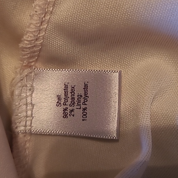 Jennifer Lopez black lace tan lined sleeveless dress Sz 12 - Picture 7 of 7